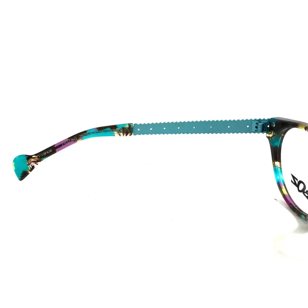 BOZ Eyeglasses Frames ZIGZAG 2575 Yellow Blue Pucci Cat Eye 53-16-137